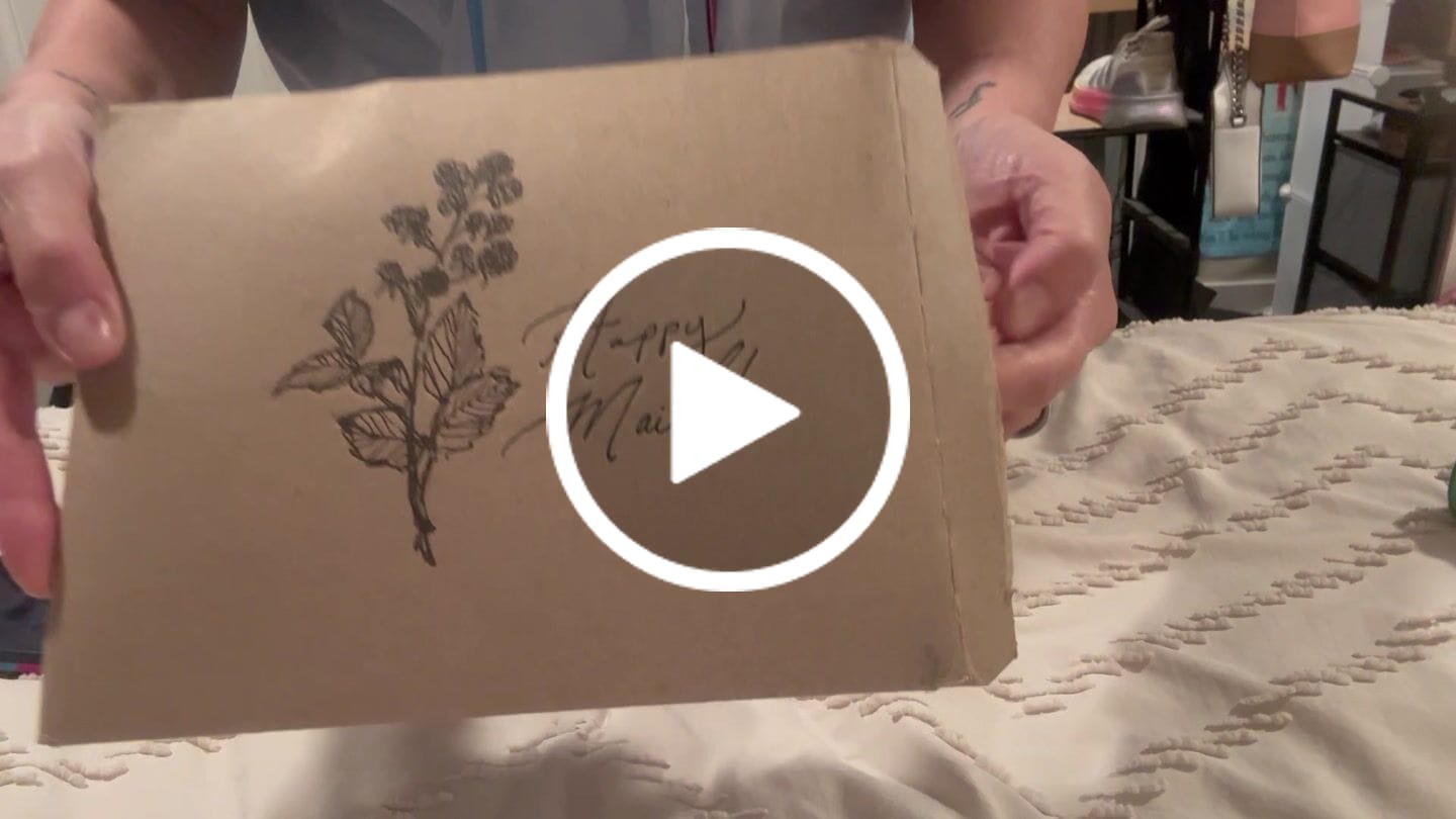Customer video review of Monthly Artisan Card Subscription