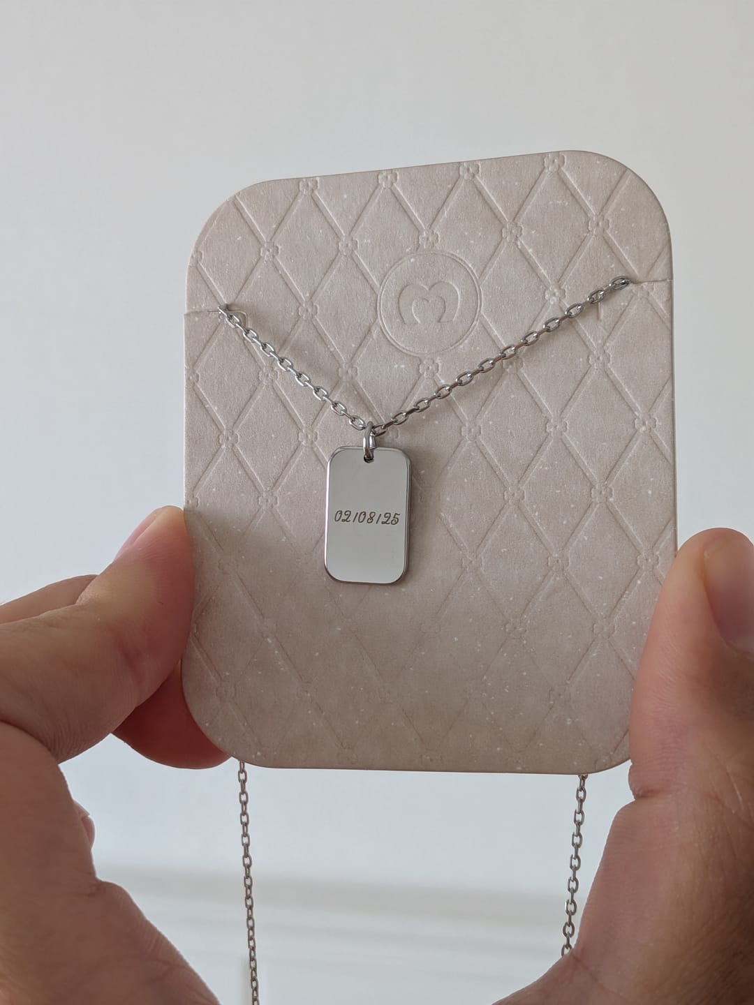 Customer photo review of Collar Placa - Personalizado