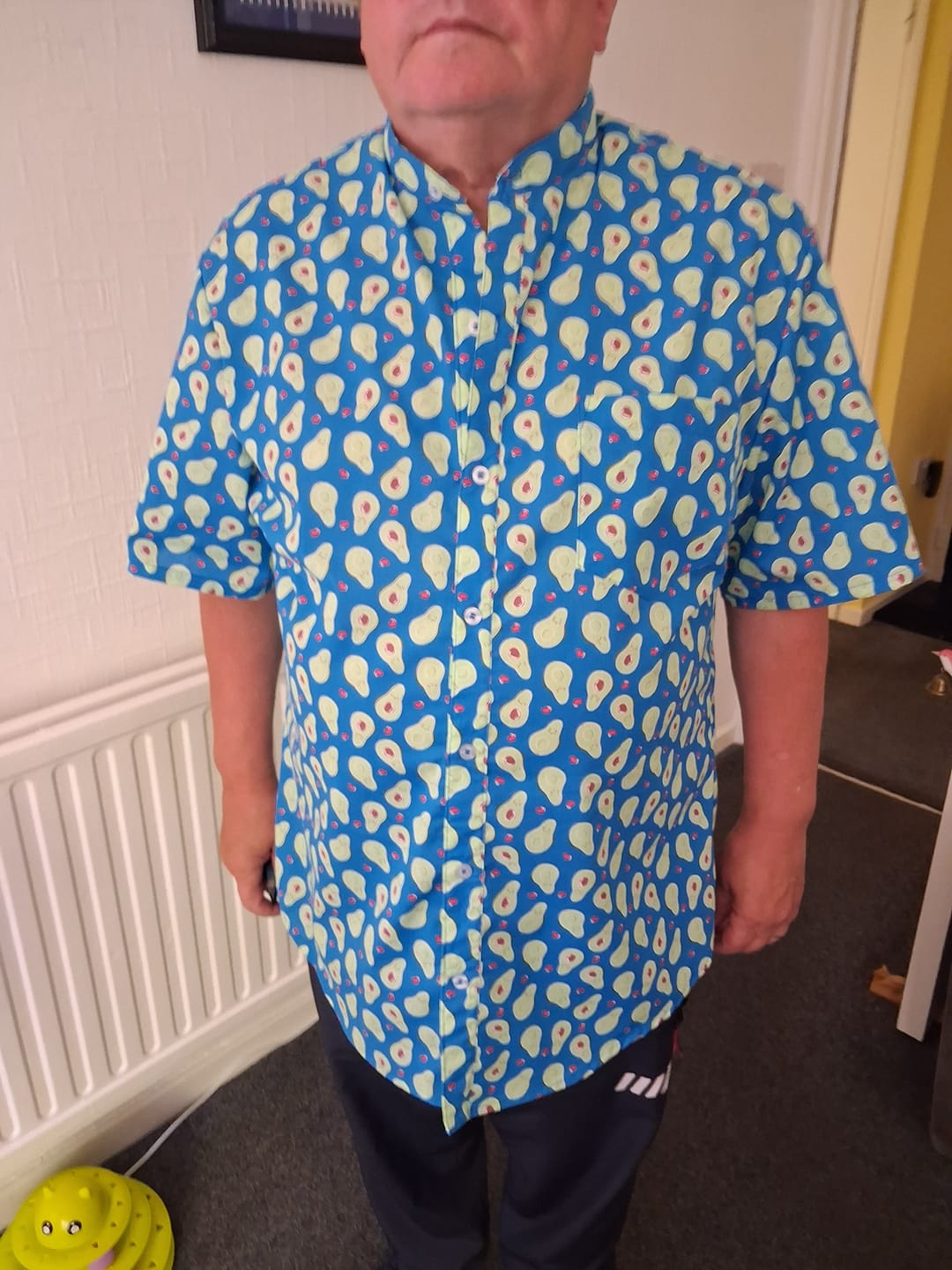 Customer photo review of Avocado Hearts Polycotton Fabric