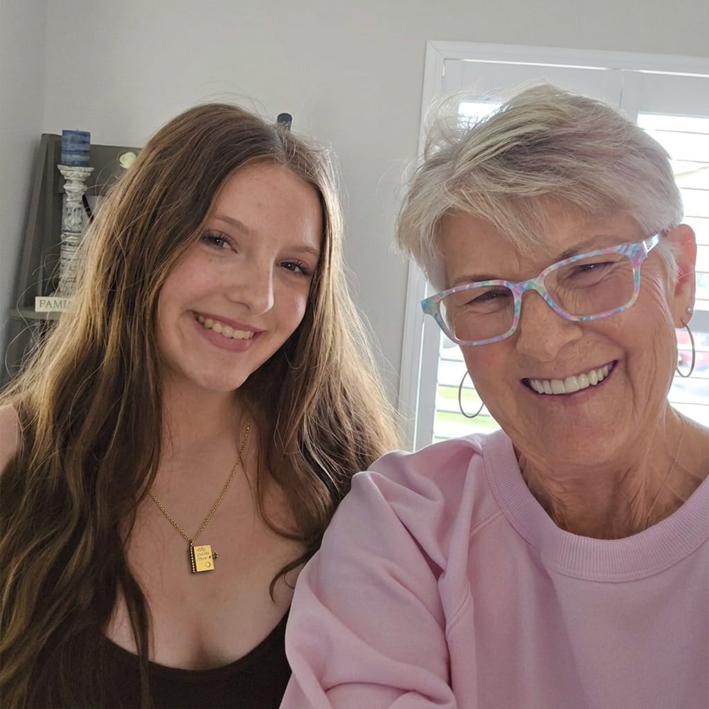 Customer photo review of Hidden Letter Necklace™