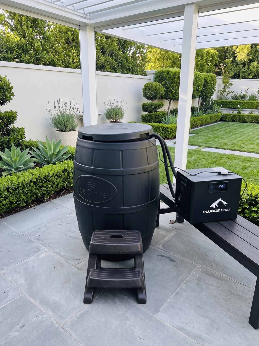 Ethan's Plunge Chill cold plunge setup