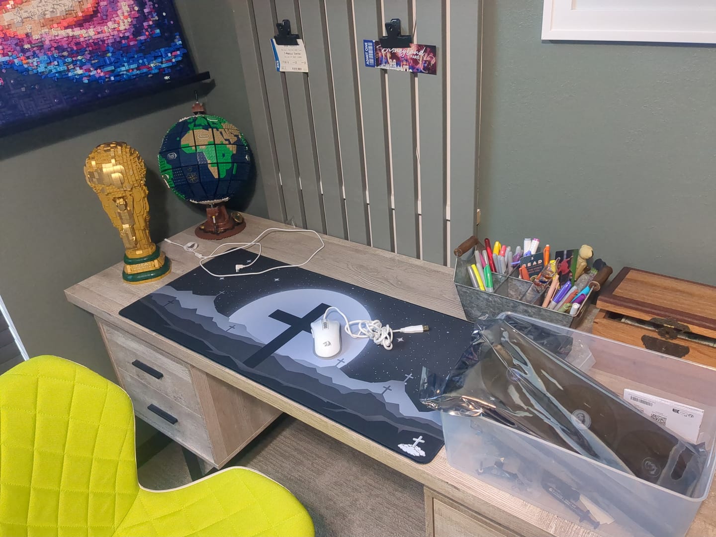 Customer photo review of Cross Black Mousepad