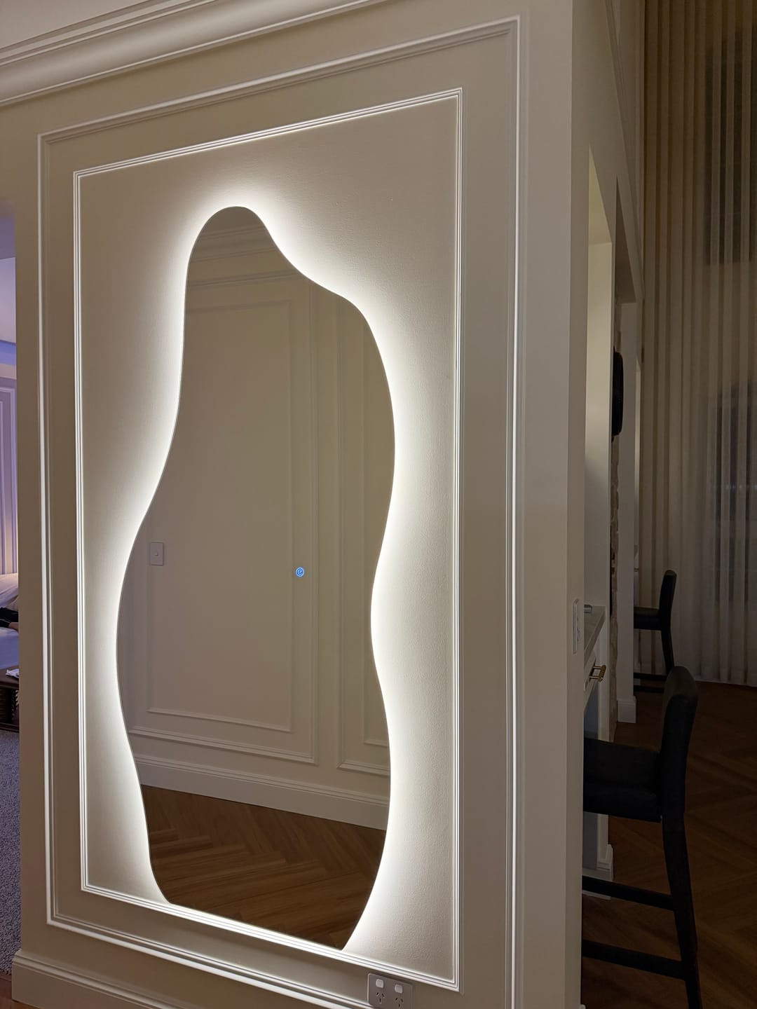 Customer photo review of Hourglass Back-Lit Full Length LED Mirror | 1800 x 800