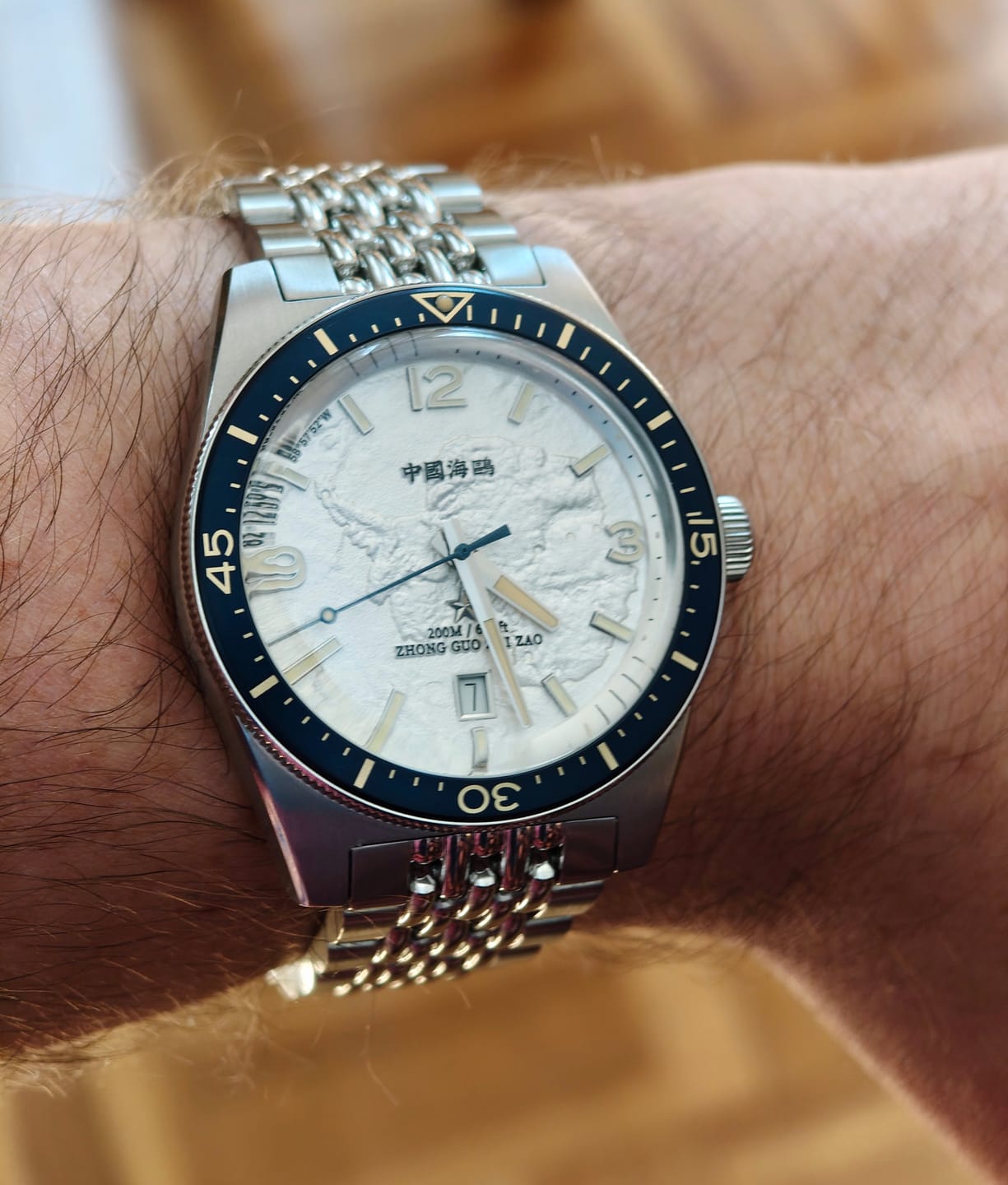 Customer photo review of 1984 Antarctic Expedition Relief Dial 200m Dive Watch Special Edition 40mm