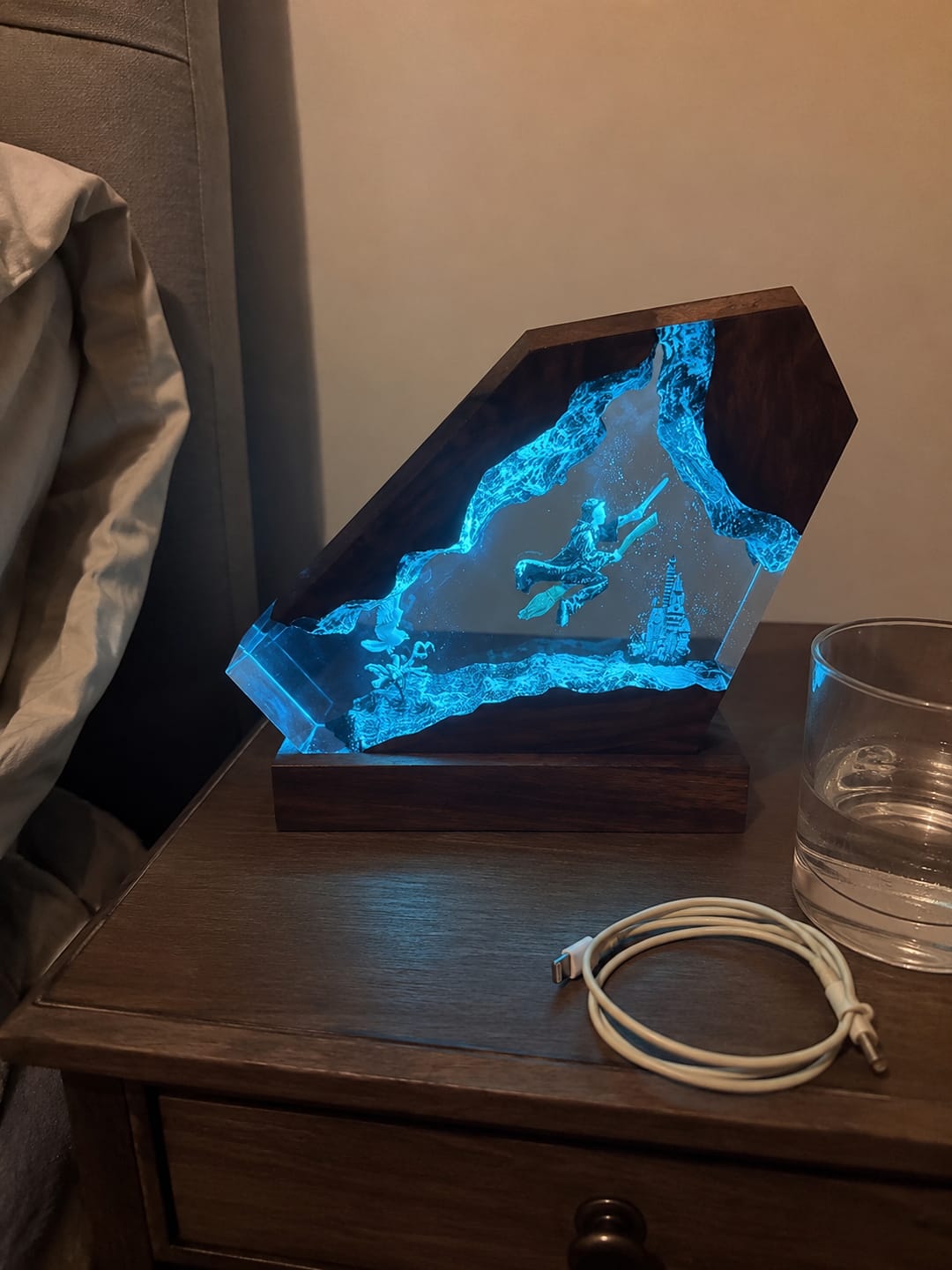 Customer photo review of Zauberwelt Harzlampe mit LED-Licht