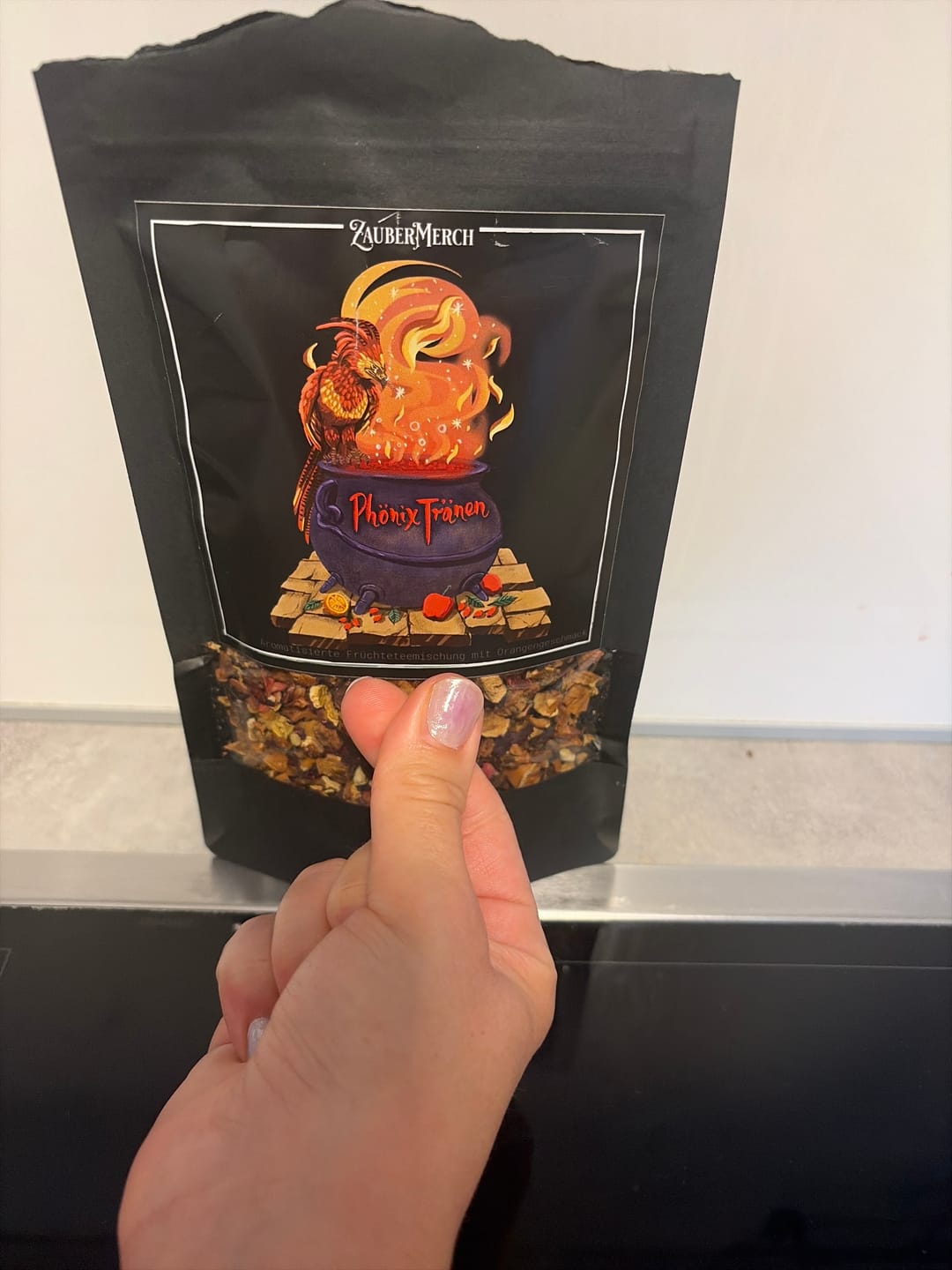 Customer photo review of Phönix Tränen – Zaubertrank Früchtetee Orange Zitrus