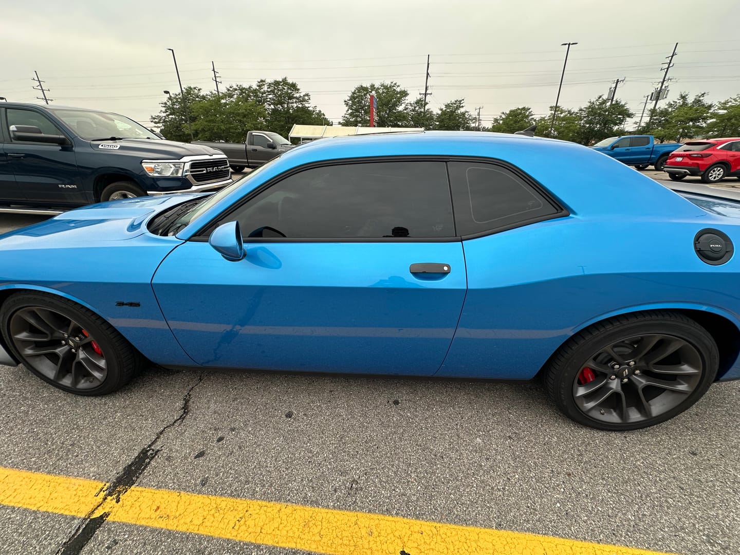 Customer photo review of 2011-2023 Dodge Challenger Real Carbon Fiber Exterior Door Handle Covers