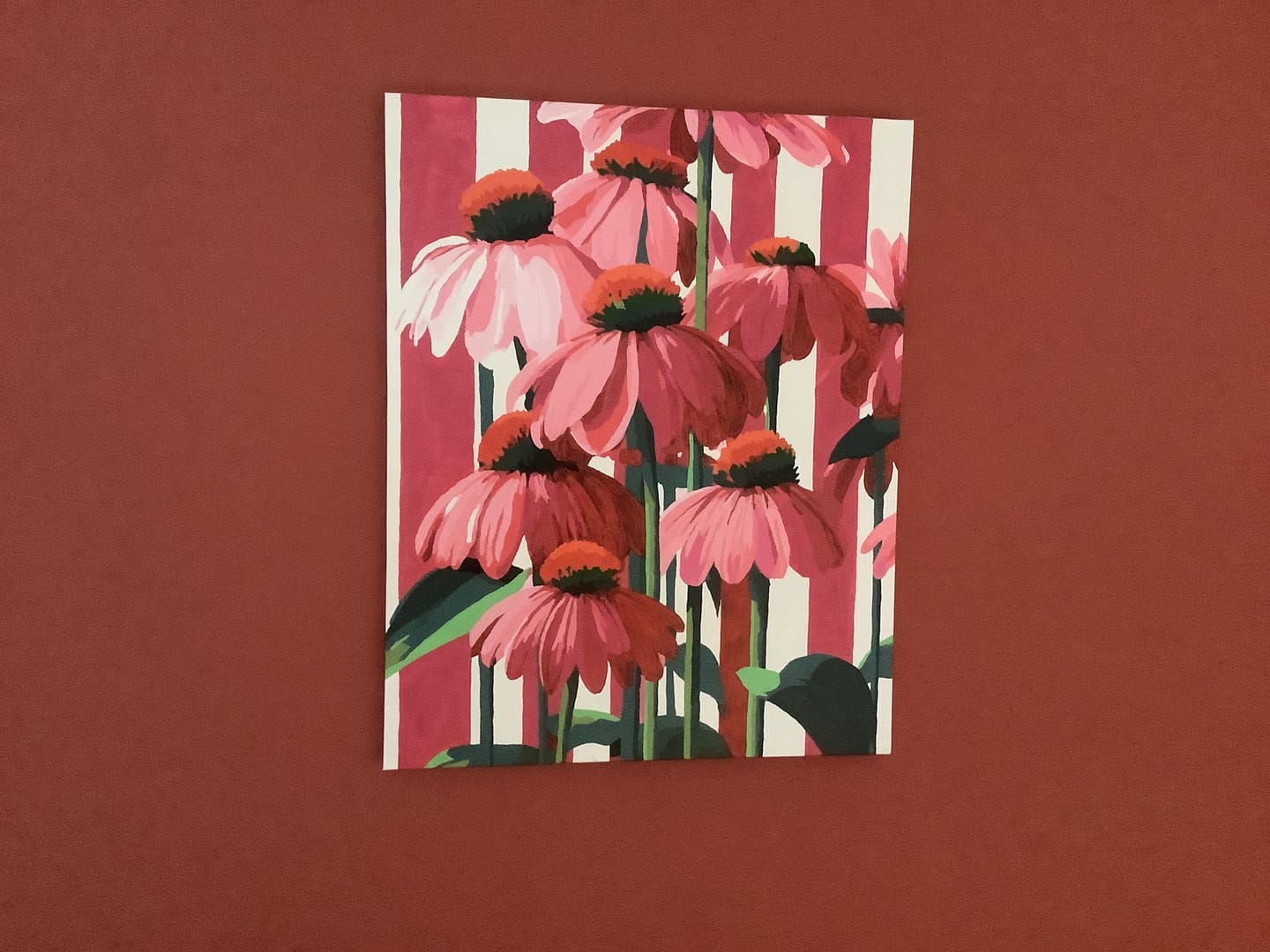 Customer photo review of Malen nach Zahlen - Vertikale Blüten
