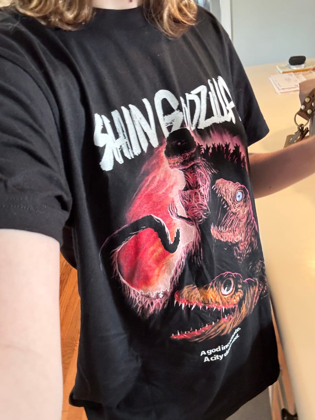 Customer photo review of SHIN GODZILLA: A GOD INCARNATE - T-SHIRT