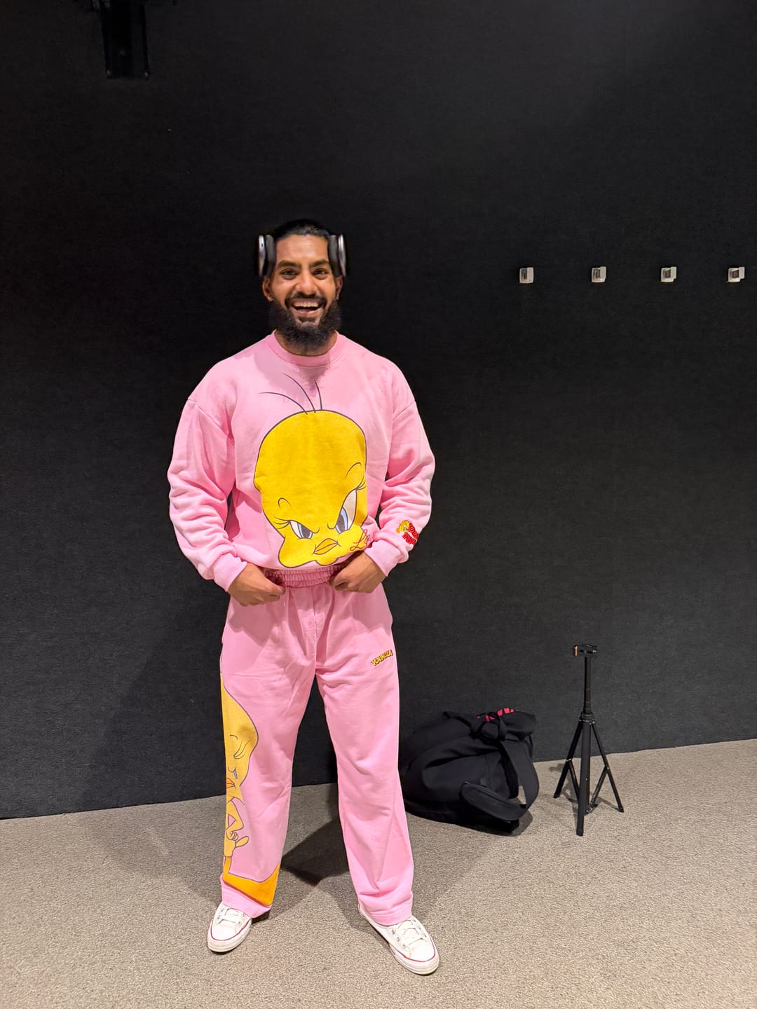 Customer photo review of 5255 - Looney Tunes Face Crewnecks