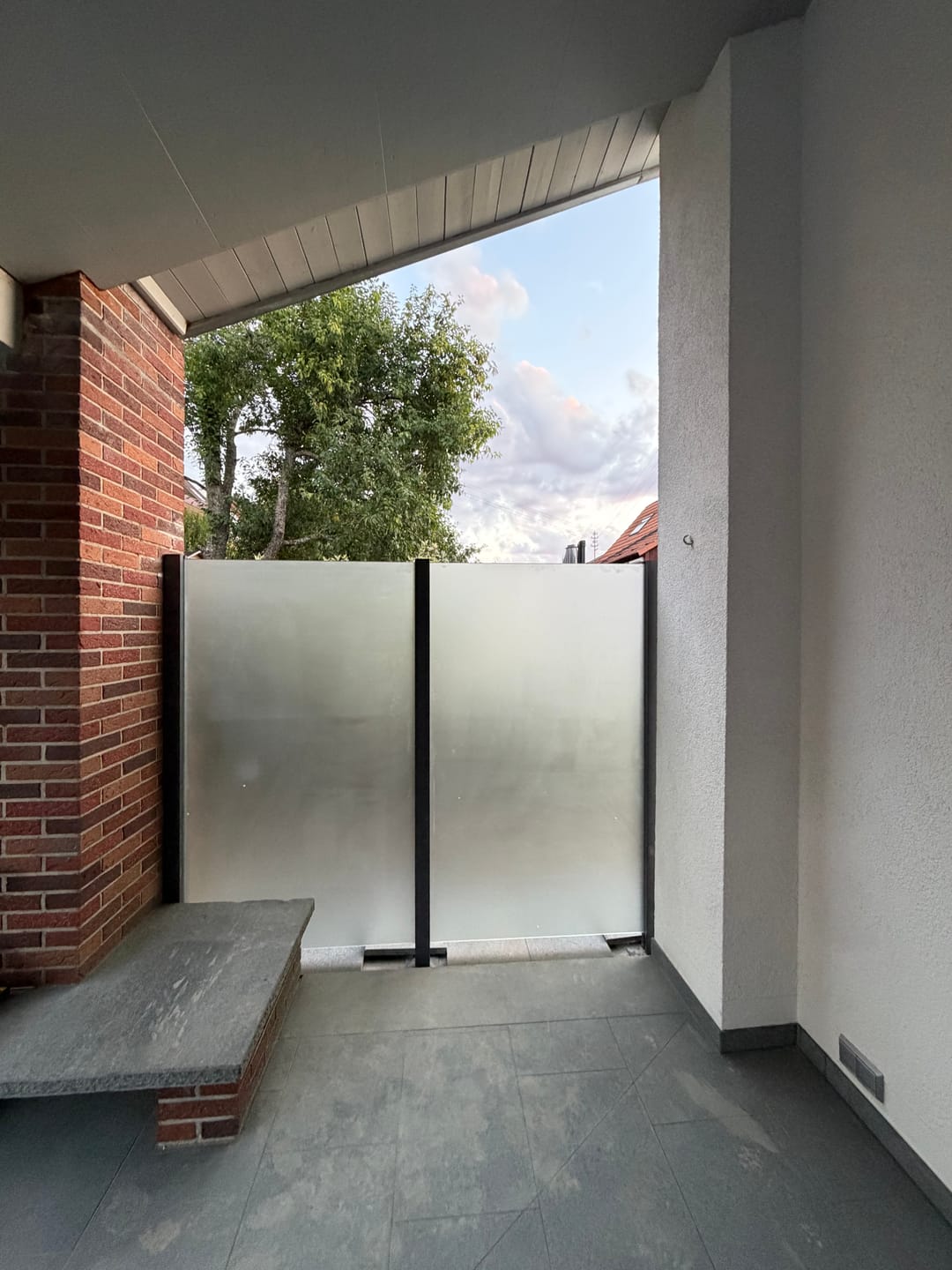 Customer photo review of Pfosten für Glaszaun – Edelstahl