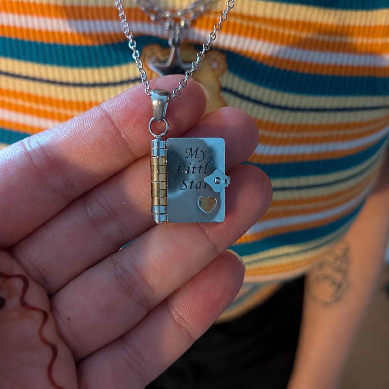 Customer photo review of Hidden Letter Necklace™