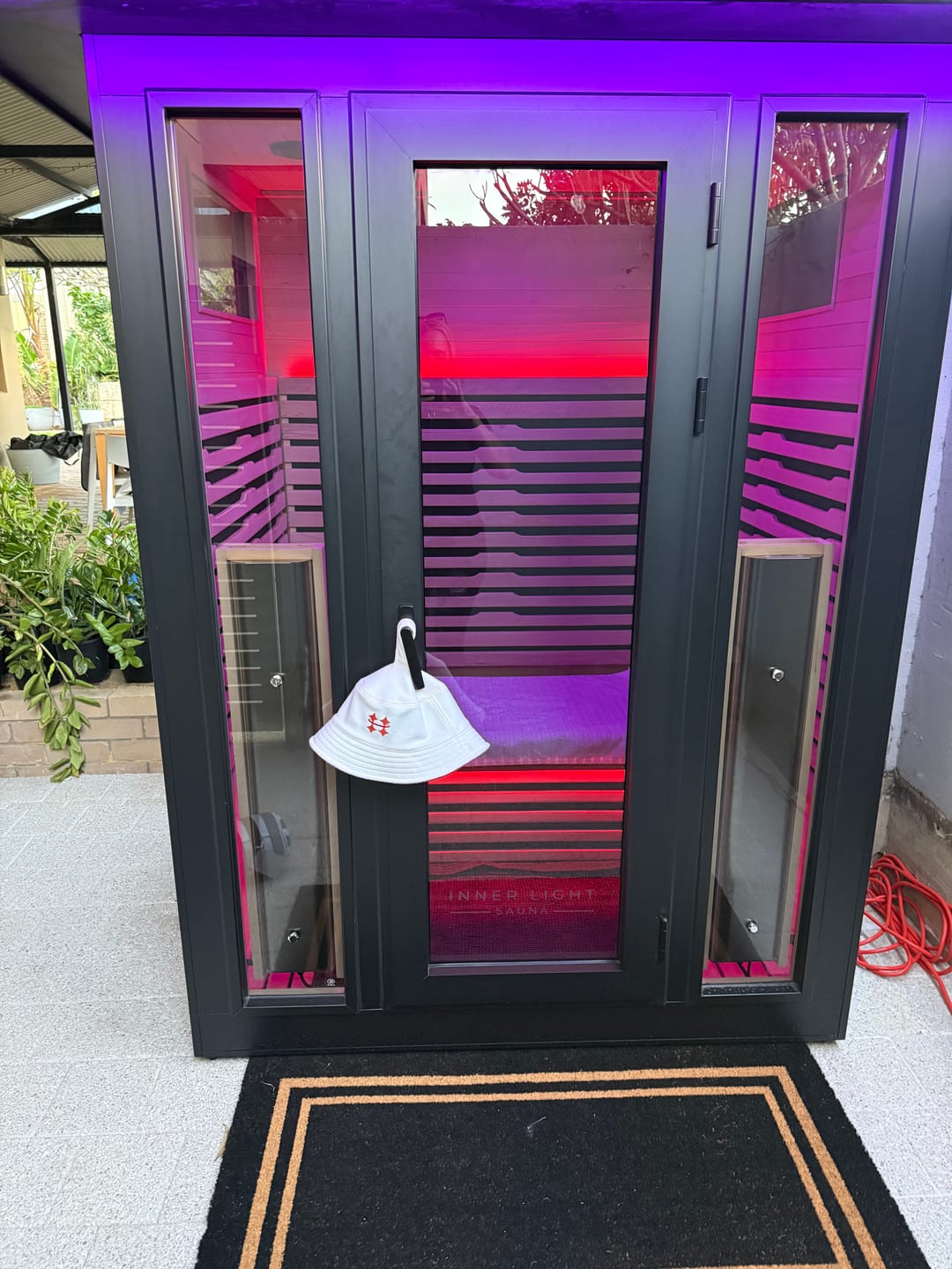 Customer photo review of Halo Sauna Hat - 100% Australian Wool