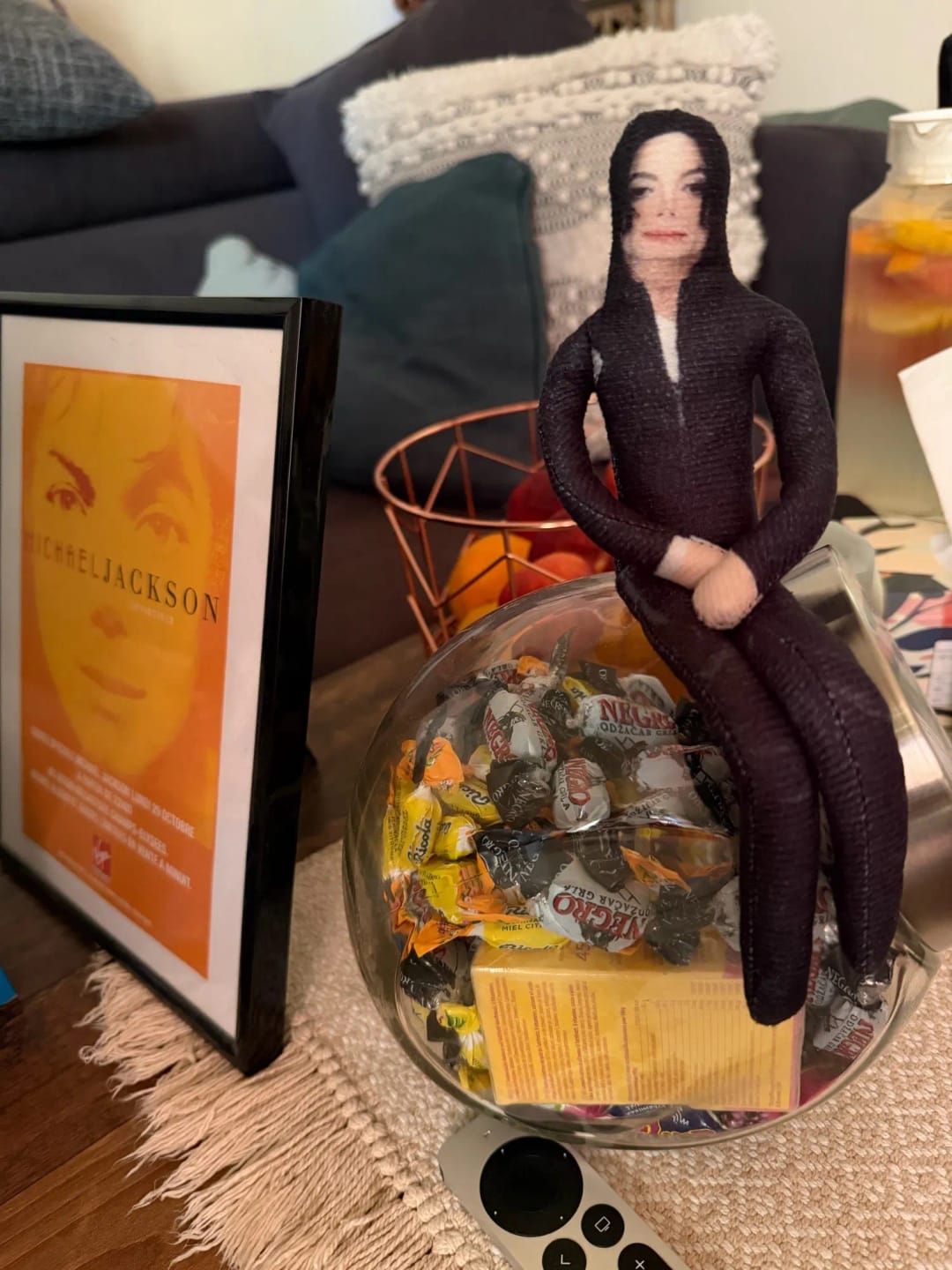 Customer photo review of Mini Michael Doll Plush