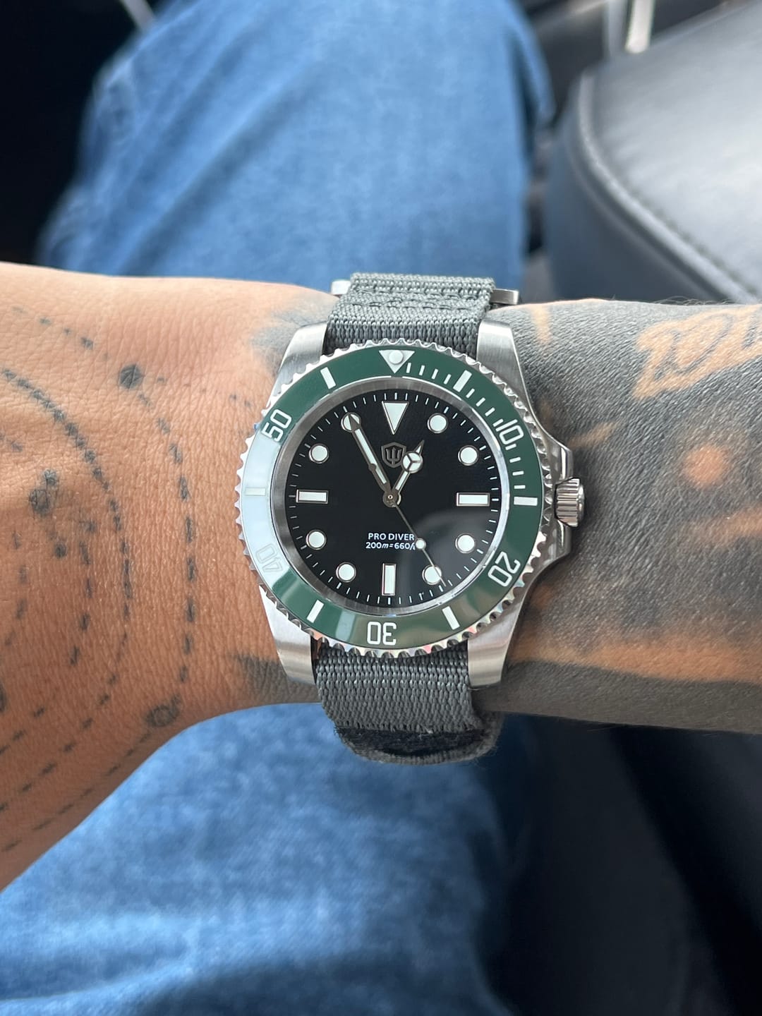 Customer photo review of Glomar Explorer - Hook And Loop Watch Strap