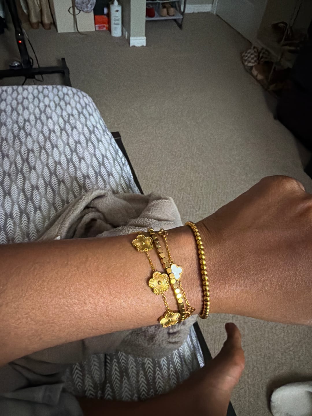 Customer photo review of Lucia Clover Bracelet