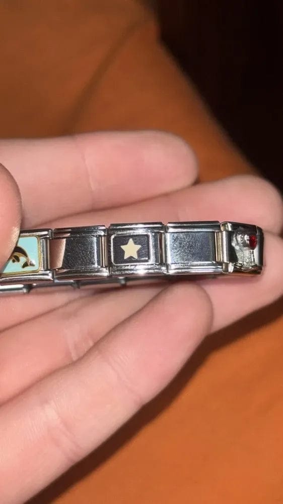 Customer photo review of Brazalete Italiano Plateado