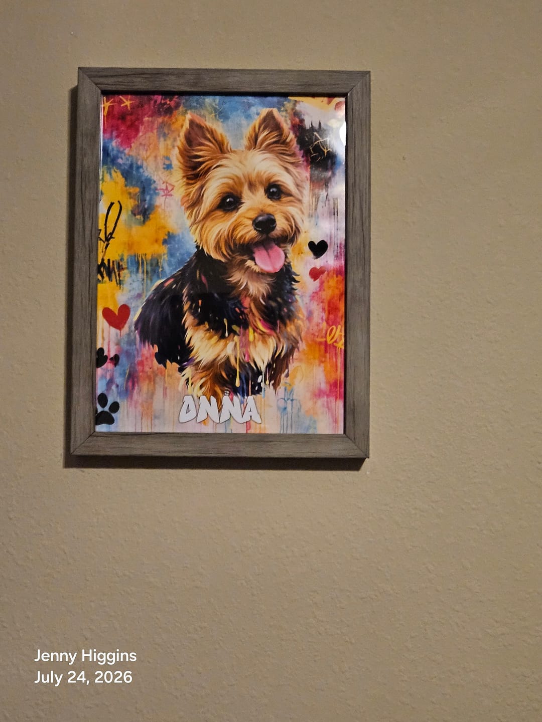 Customer photo review of Graffiti - Personalized Poster