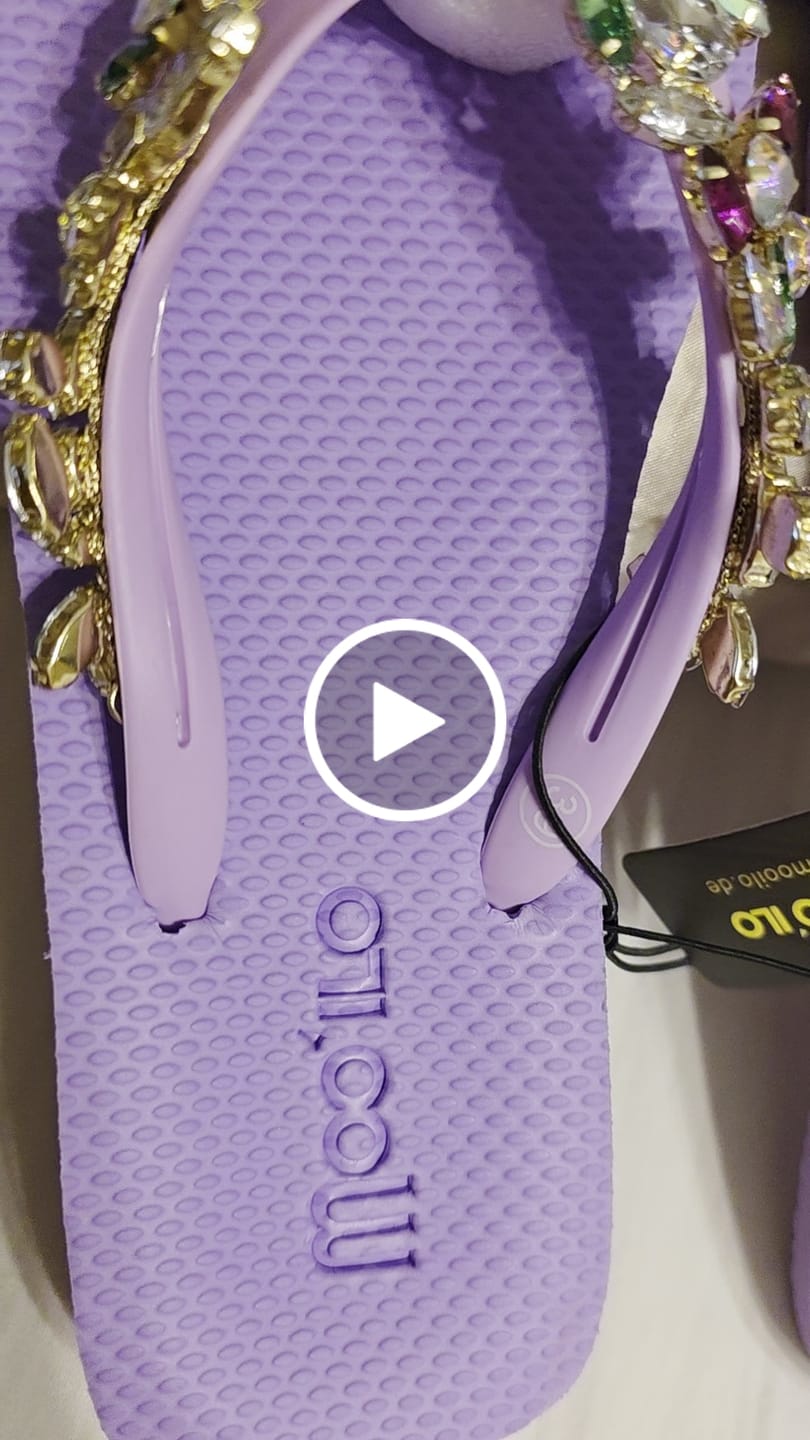 Customer video review of Flip-Flop / Diamant - Bunt-Flieder
