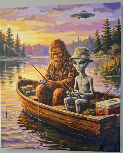 Customer photo review of Bigfoot Alien Fishing (80 Colors)
