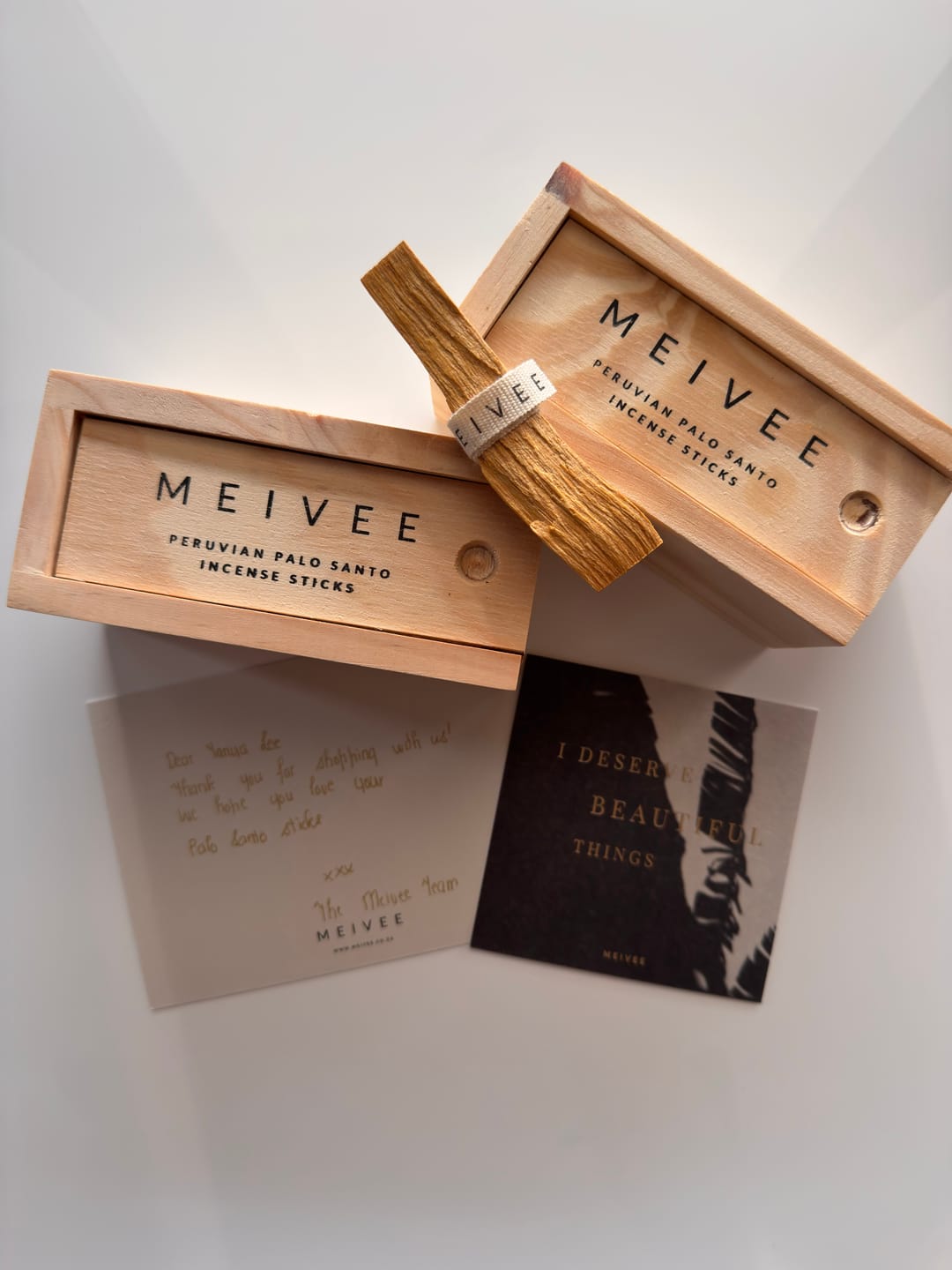 Customer photo review of Peruvian Palo Santo Incense Sticks- Bundle