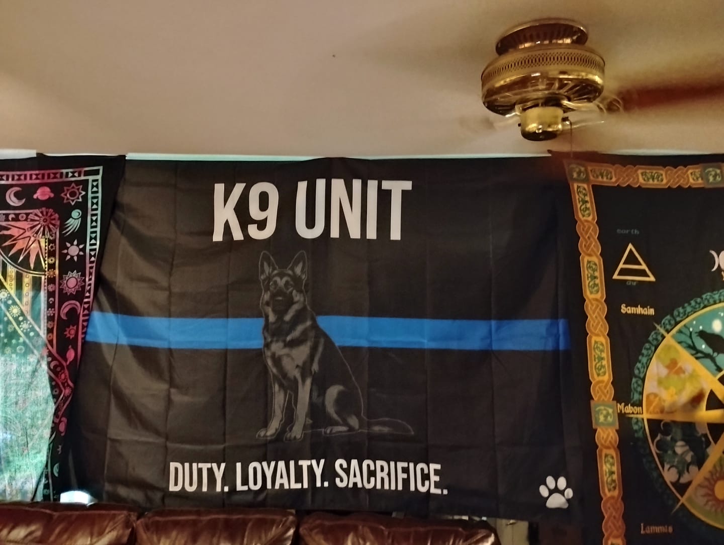 Customer photo review of Faithful to the End K9 Tribute Flag