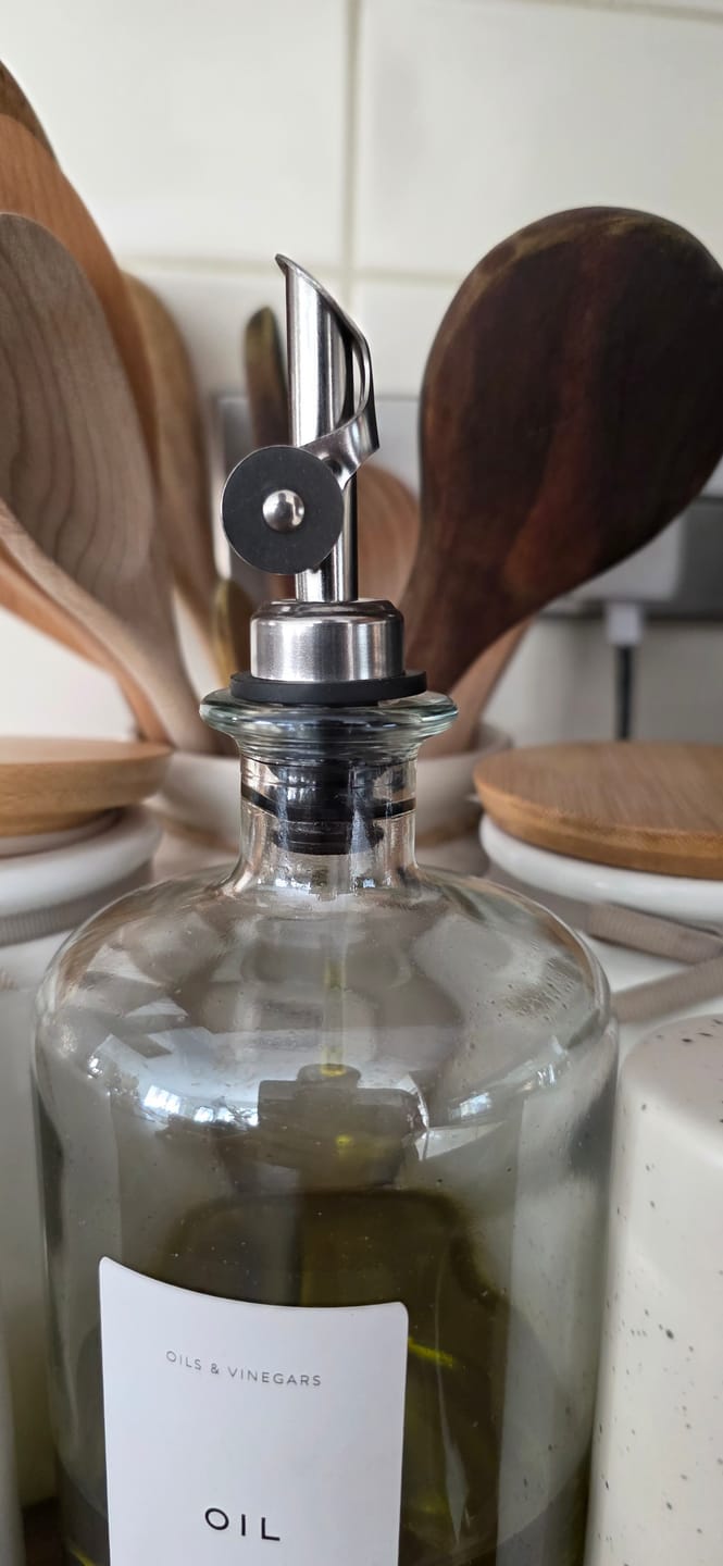 Customer photo review of Oil Bottle Replacement Pourer