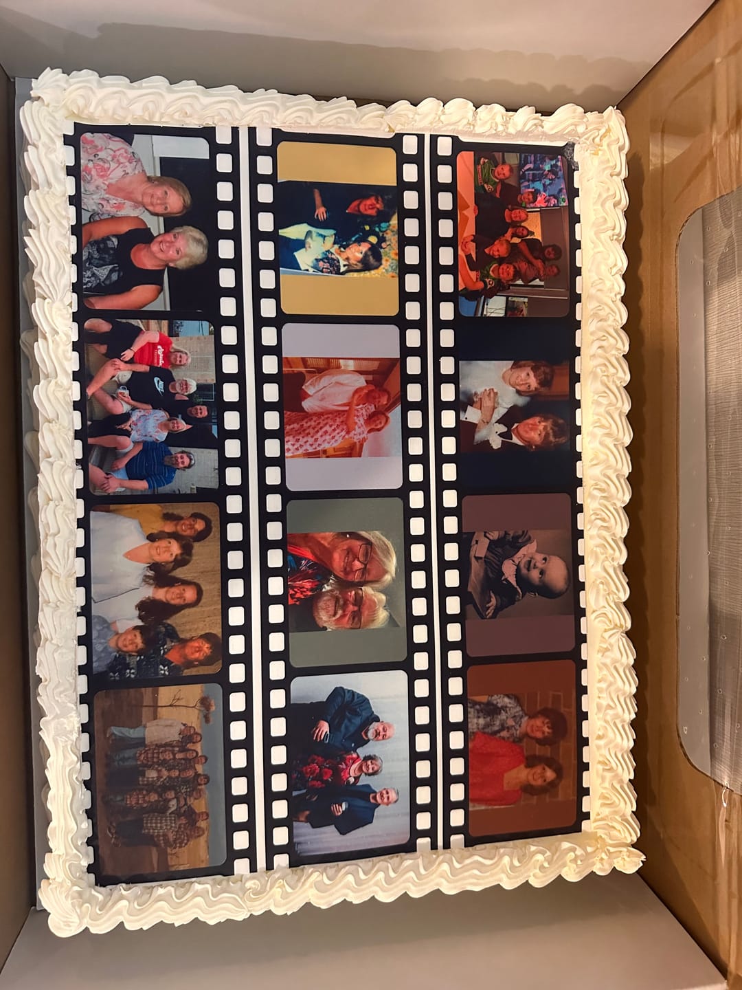 Customer photo review of Film Reel - Custom Edible Icing Image