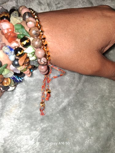 Customer photo review of Tibetan Bracelet of Fortune