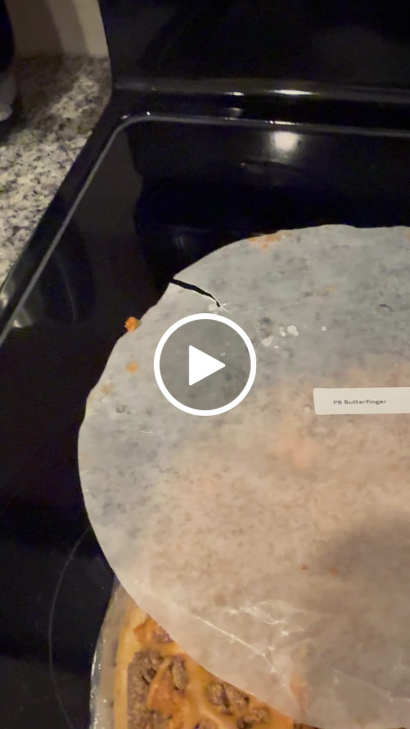 Customer video review of Peanut Butter Butterfinger Cheesecake