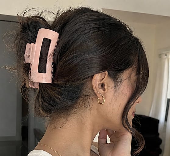 Customer photo review of Cloud Comfort Hair Clip