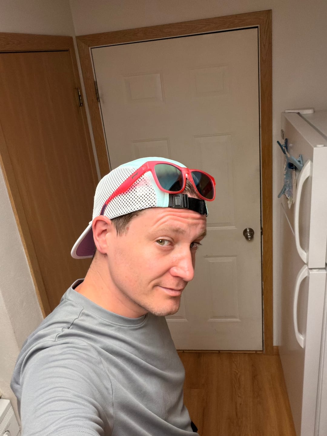 Customer photo review of Dadbod Running Athletic Hat - Retro Vibes Edition