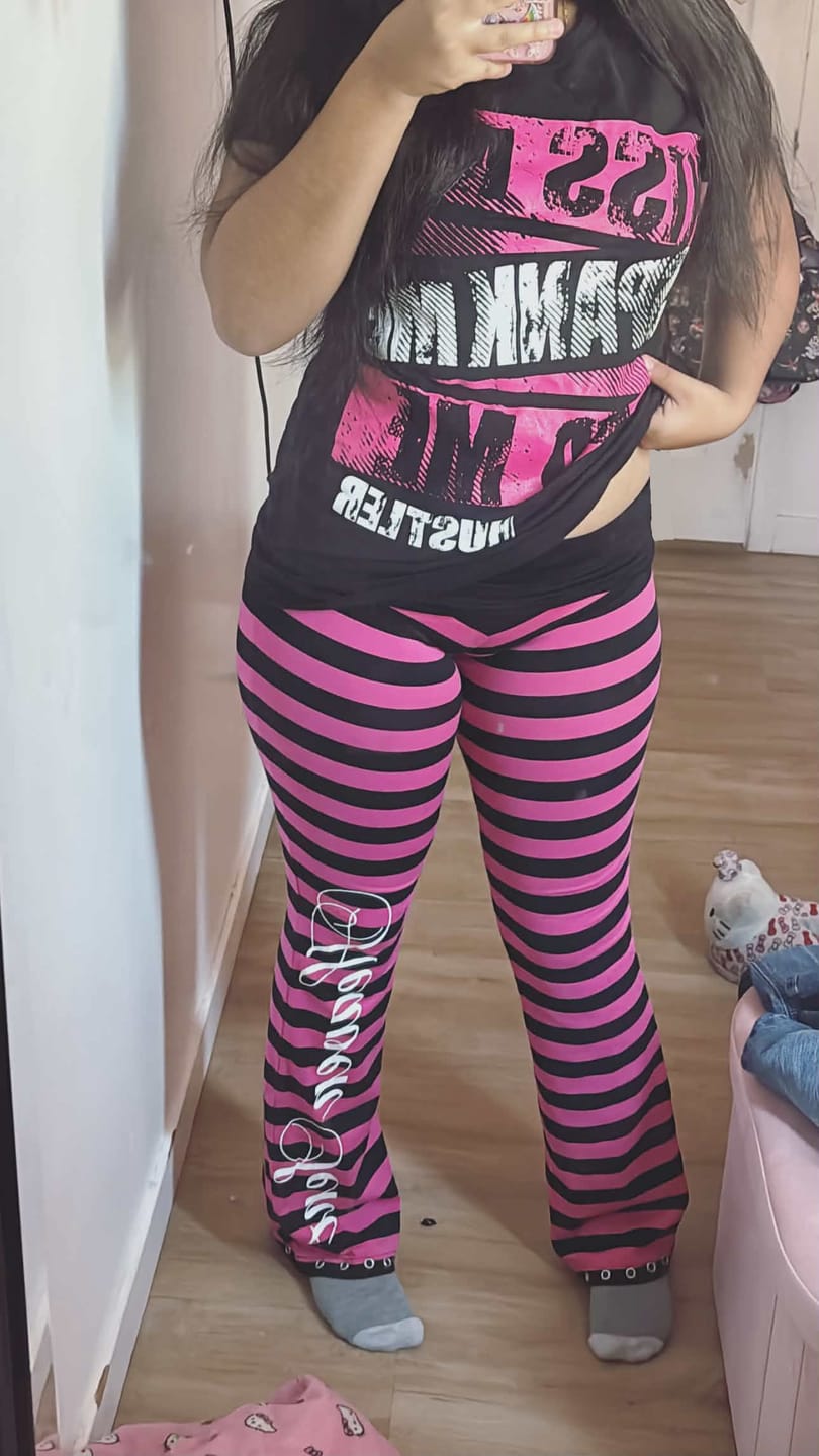 Customer photo review of Eclipse Foldover Pants - Pink