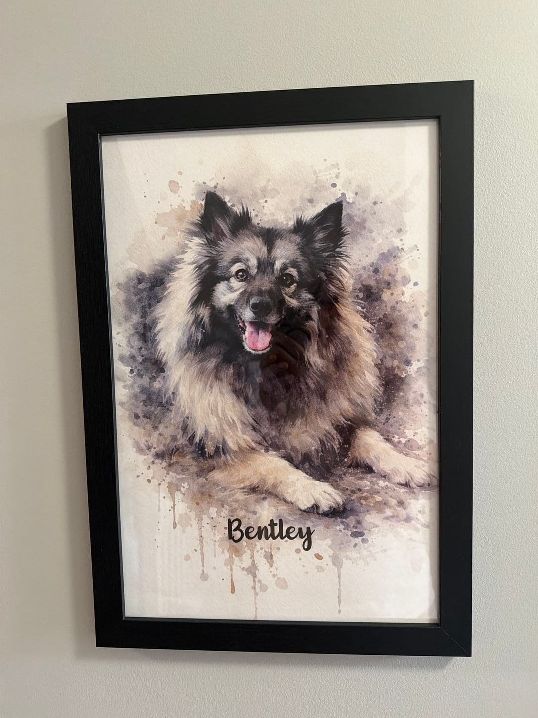 Customer photo review of Personalized Poster - Watercolor Realistic Portrait