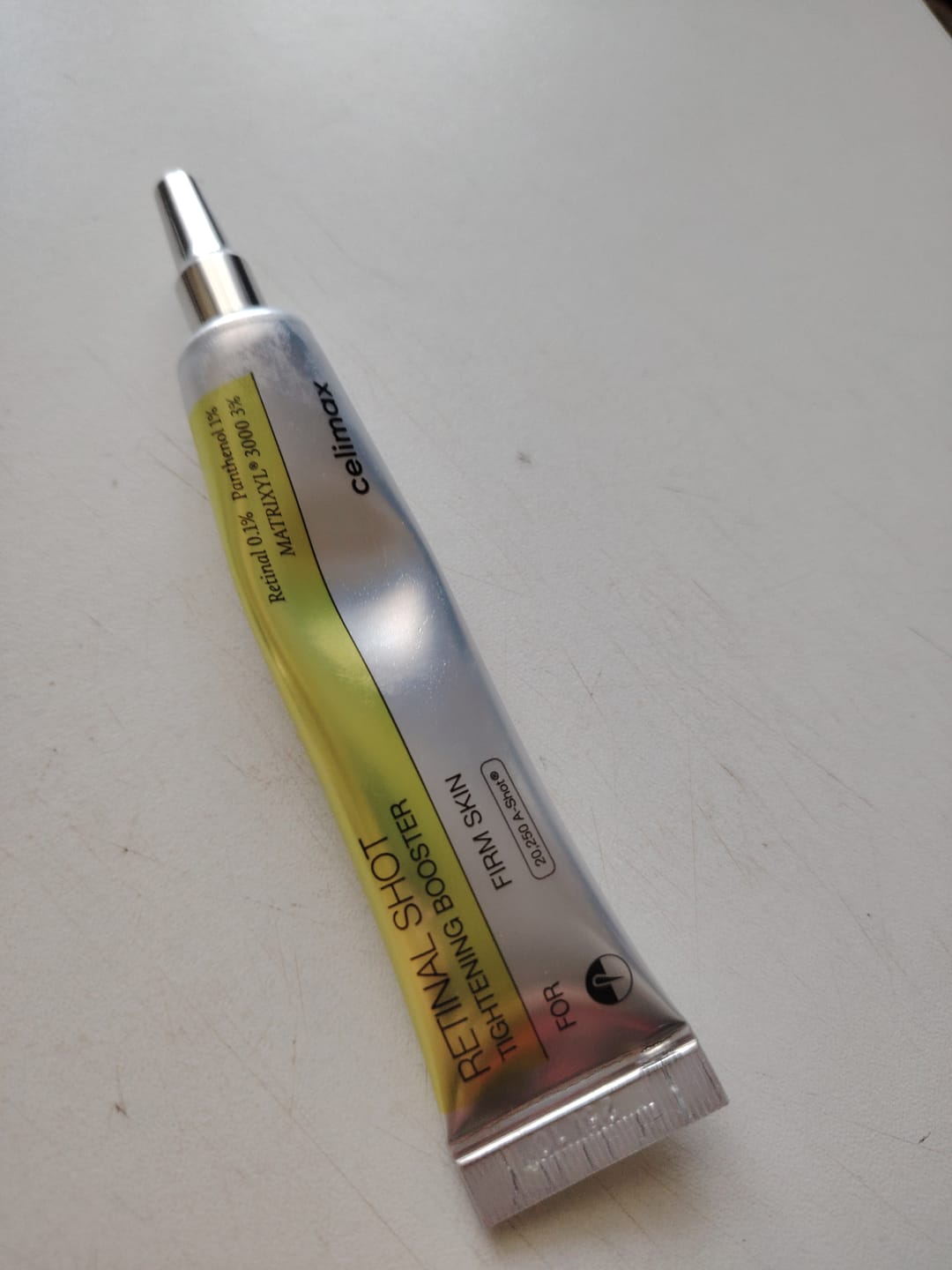Customer photo review of Liftinga efektu piešķirošs krēms-būsteris ar retinālu Celimax THE -A Retinal Shot Tightening Booster