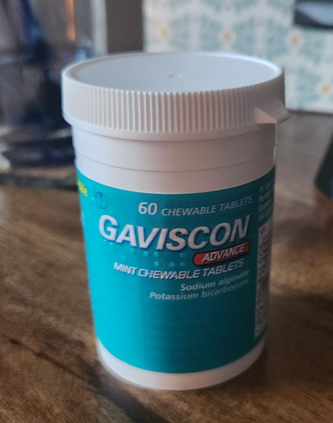 Customer photo review of Gaviscon Advance Mint Chewable Tablets 60 Tablets