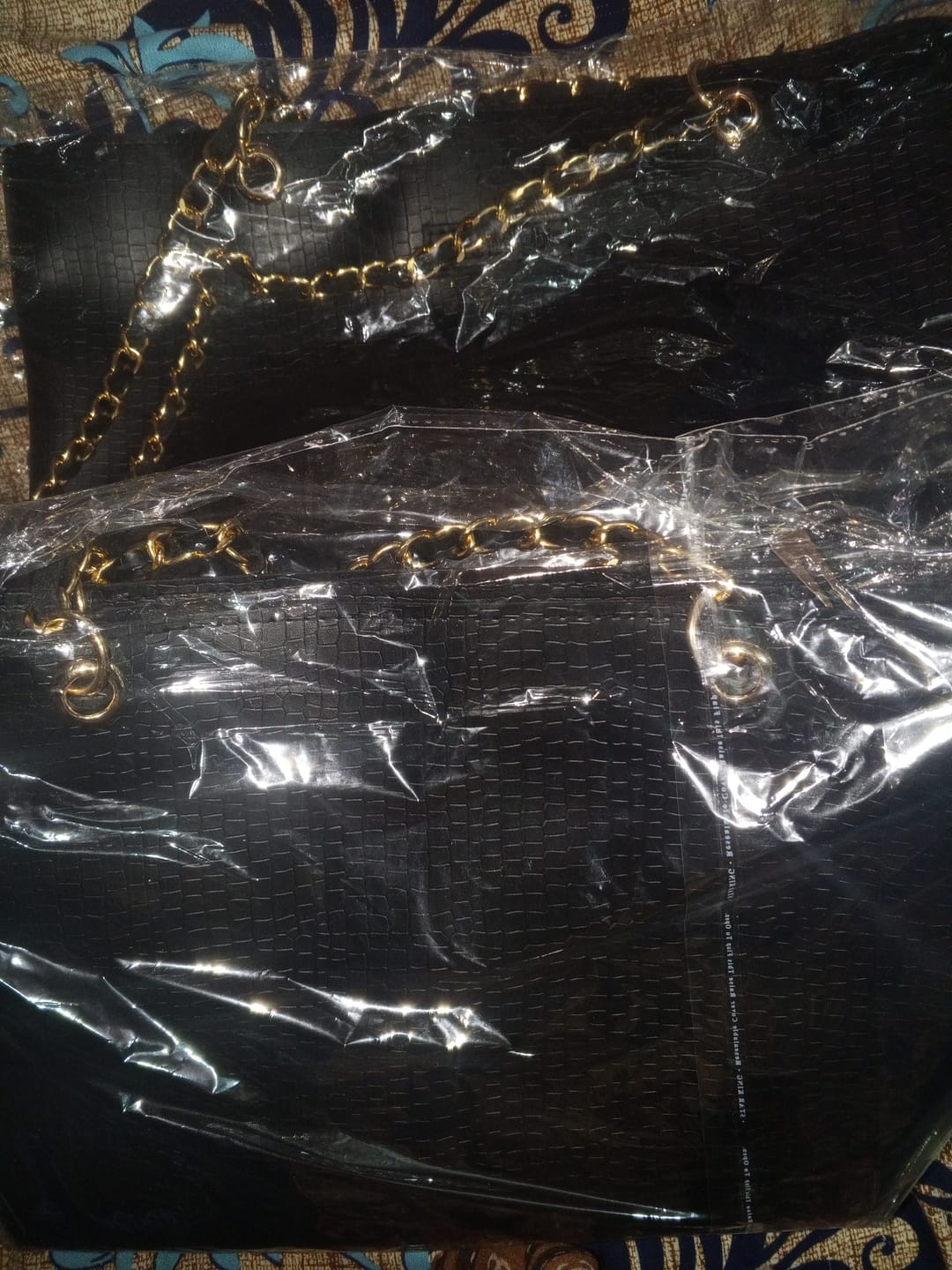 Customer photo review of Black New Wave Tote Bag