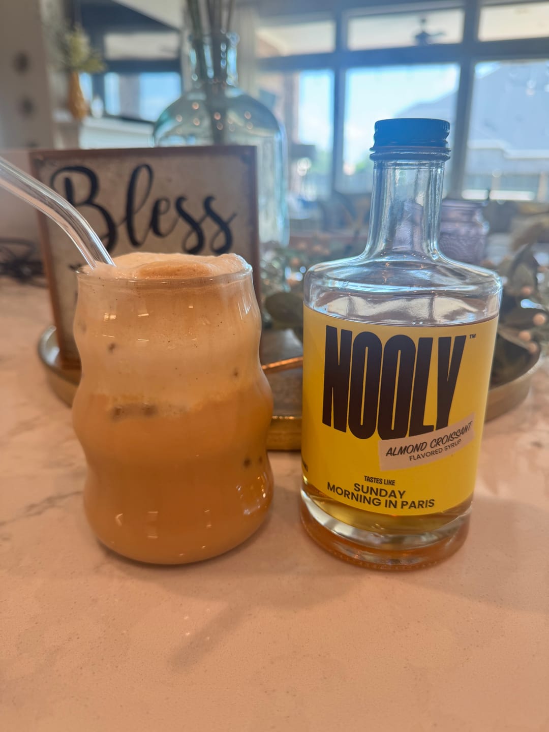 Customer photo review of Almond Croissant Syrup