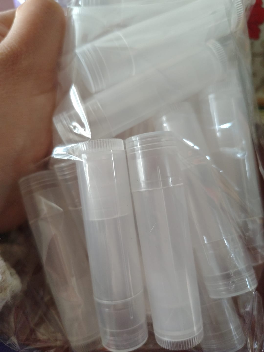 Customer photo review of Envase labial 5 ml lipstick transparente