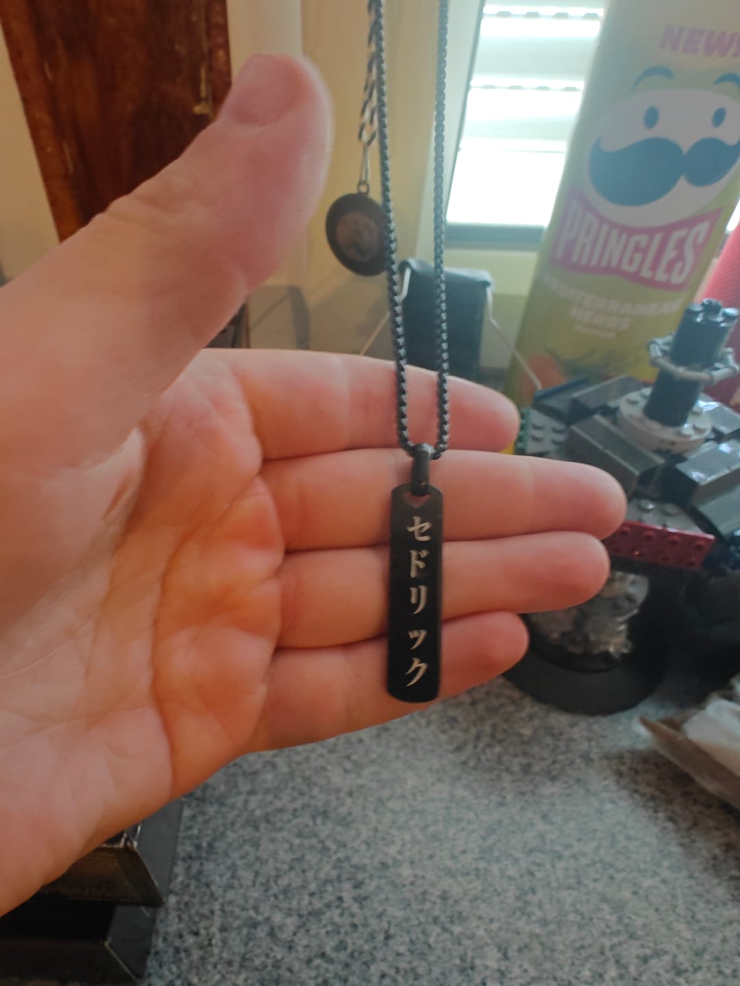 Customer photo review of Collier Japonais Gravé Homme