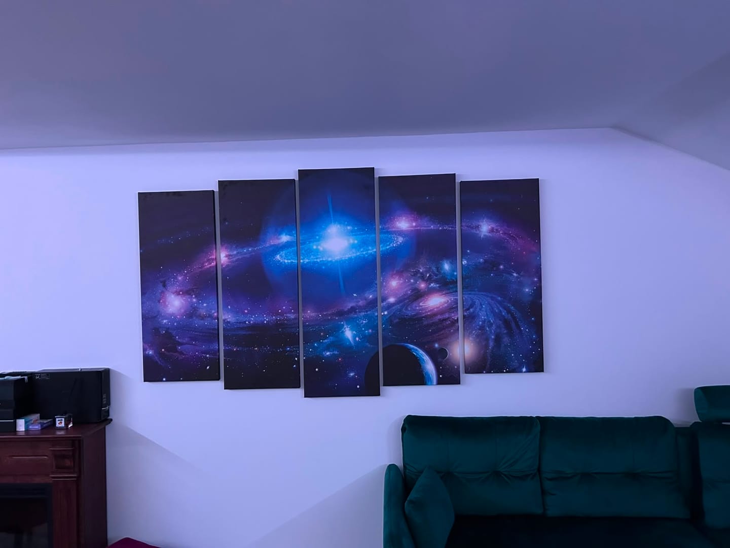 Customer photo review of Tablou multicanvas galaxie SPACE VIEW