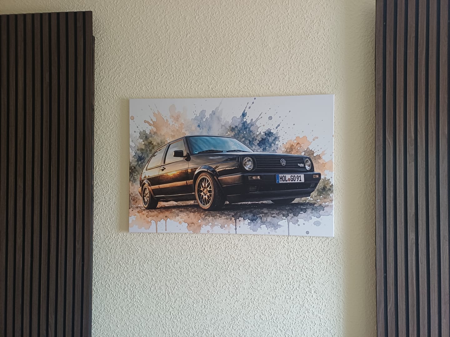 Customer photo review of Dein Auto als Kunstwerk – mit Live-Vorschau, als Poster oder Leinwand