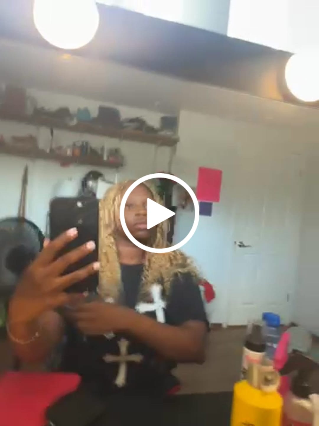 Customer video review of #27/30/613 Mix Color Blend Deep Wave Human Crochet Hair