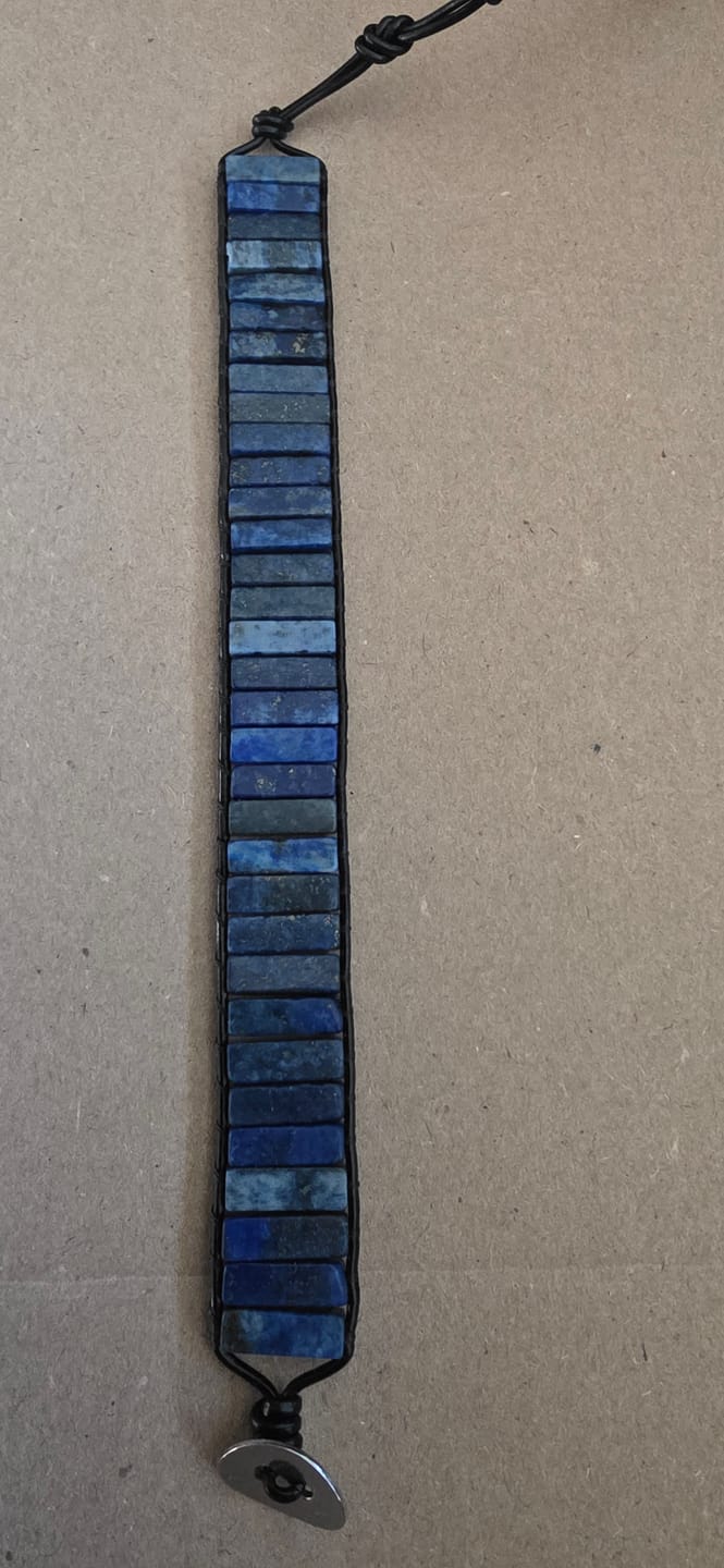 Customer photo review of Bracelet Lapis Lazuli "Véritable"