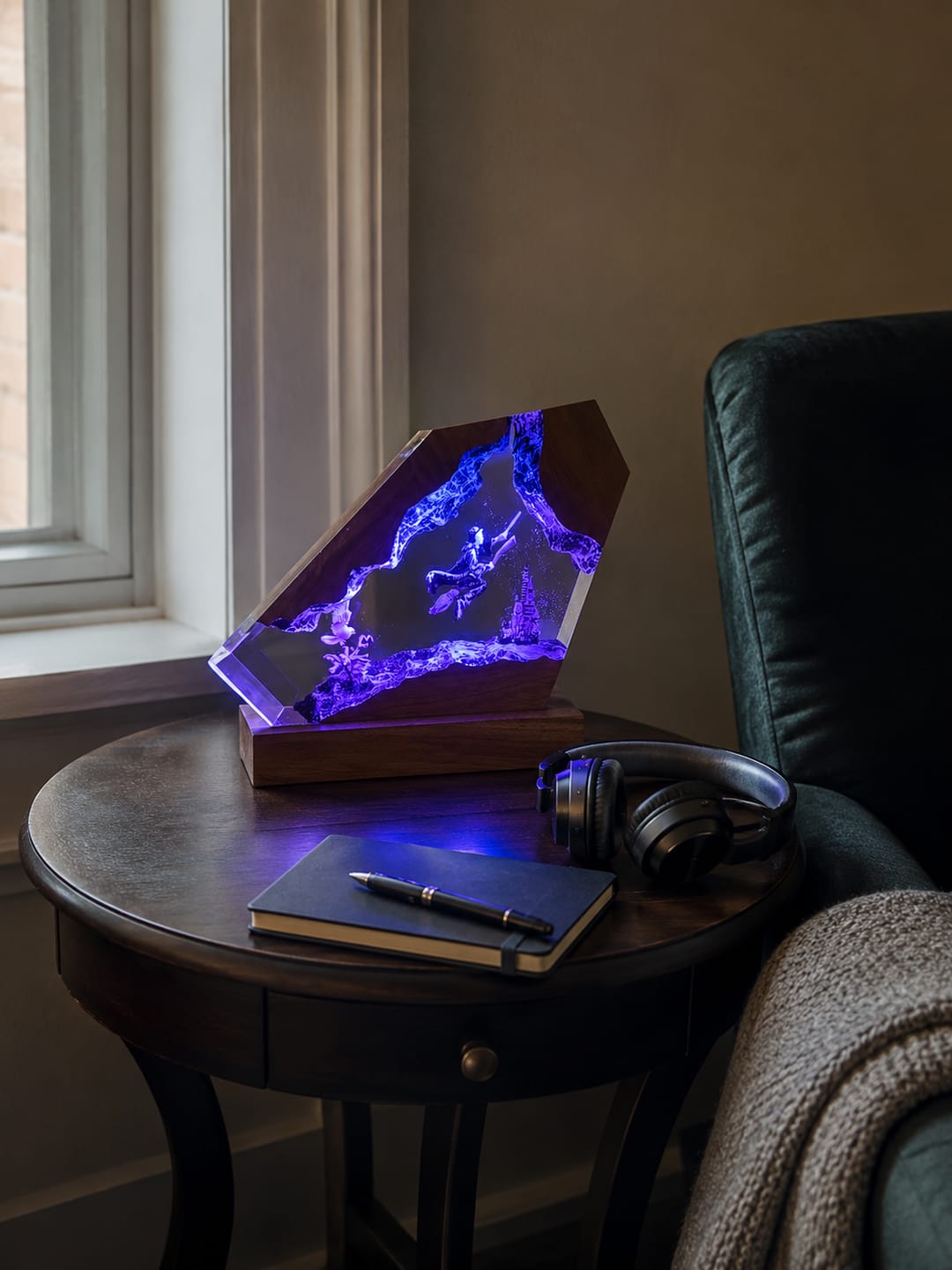 Customer photo review of Zauberwelt Harzlampe mit LED-Licht