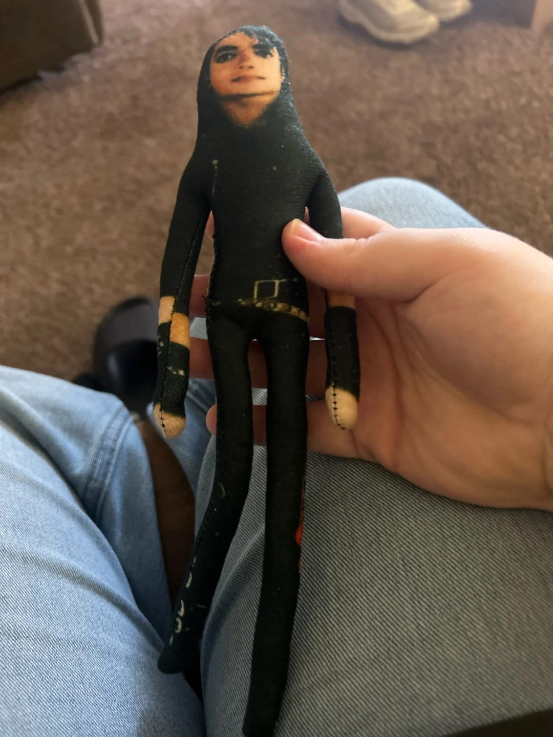 Customer photo review of Mini Michael Doll Plush