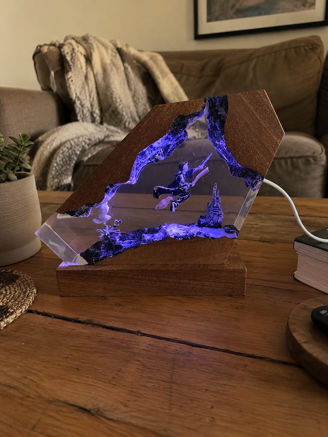 Customer photo review of Zauberwelt Harzlampe mit LED-Licht