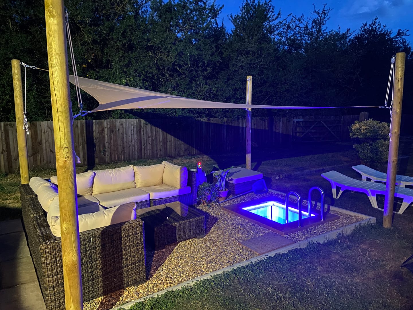 Customer photo review of Rectangle Shade Sail | Sand