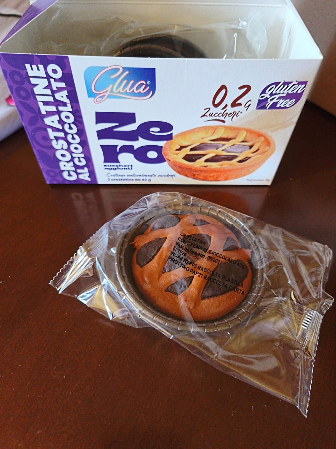 Customer photo review of Crostatine con crema al cioccolato