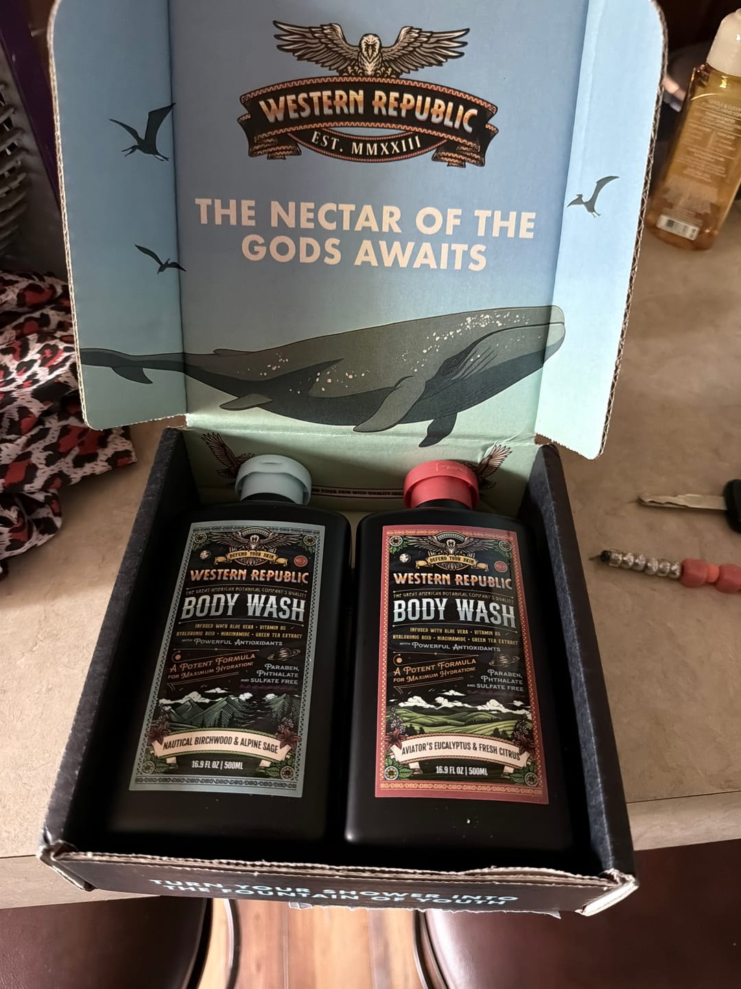 Customer photo review of Body Wash Double Scent Starter Kit